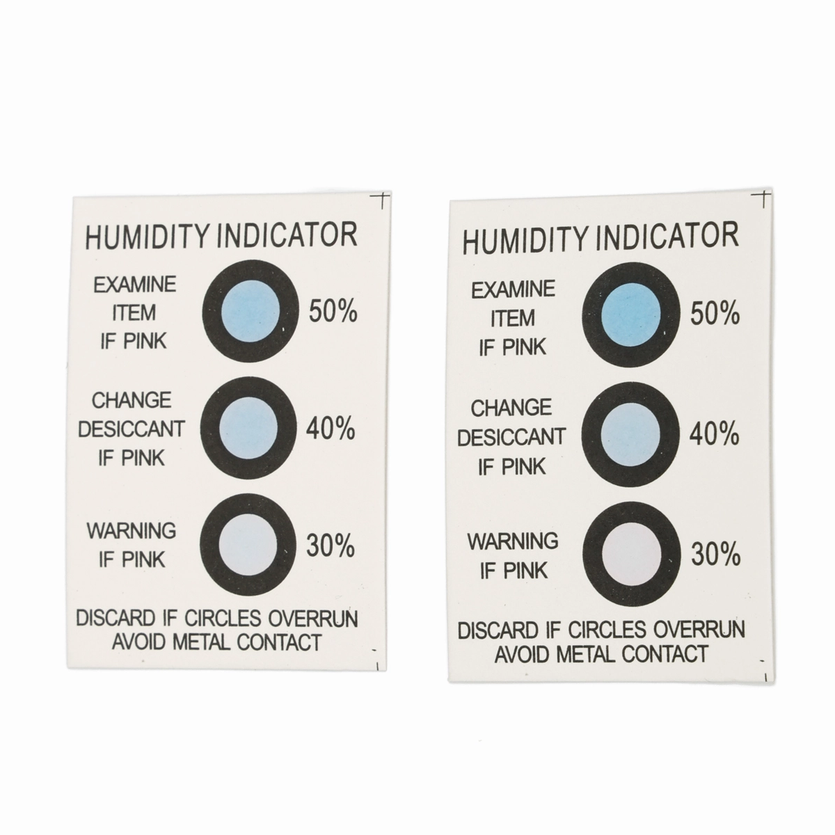 3-точечные карты с индикатором влажности без содержания кобальта от буля до розового цвета 