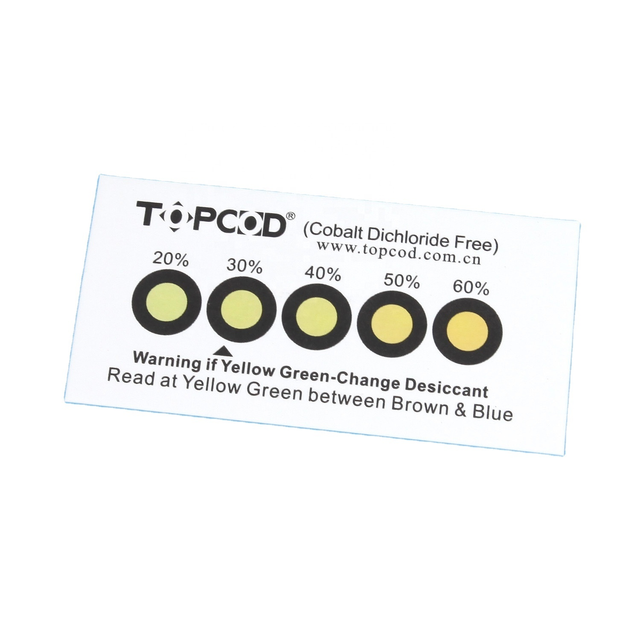 Желто-зеленая индикаторная карта влажности без кобальта и галогенов